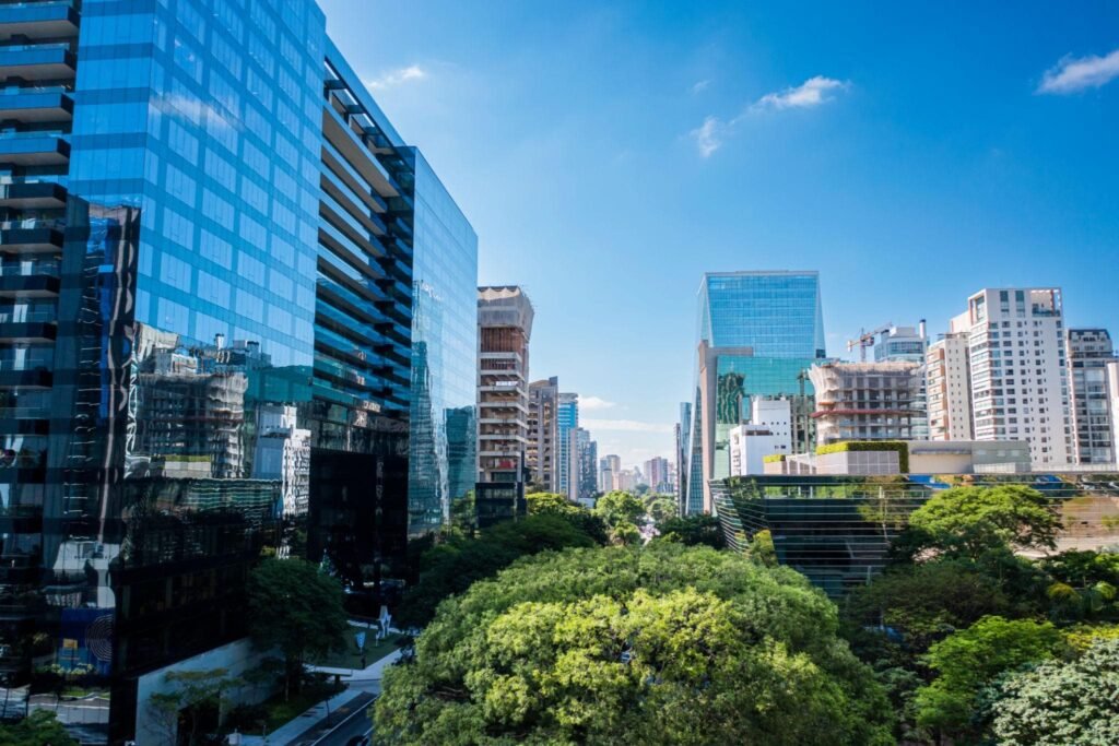 View of Faria Lima in São Paulo