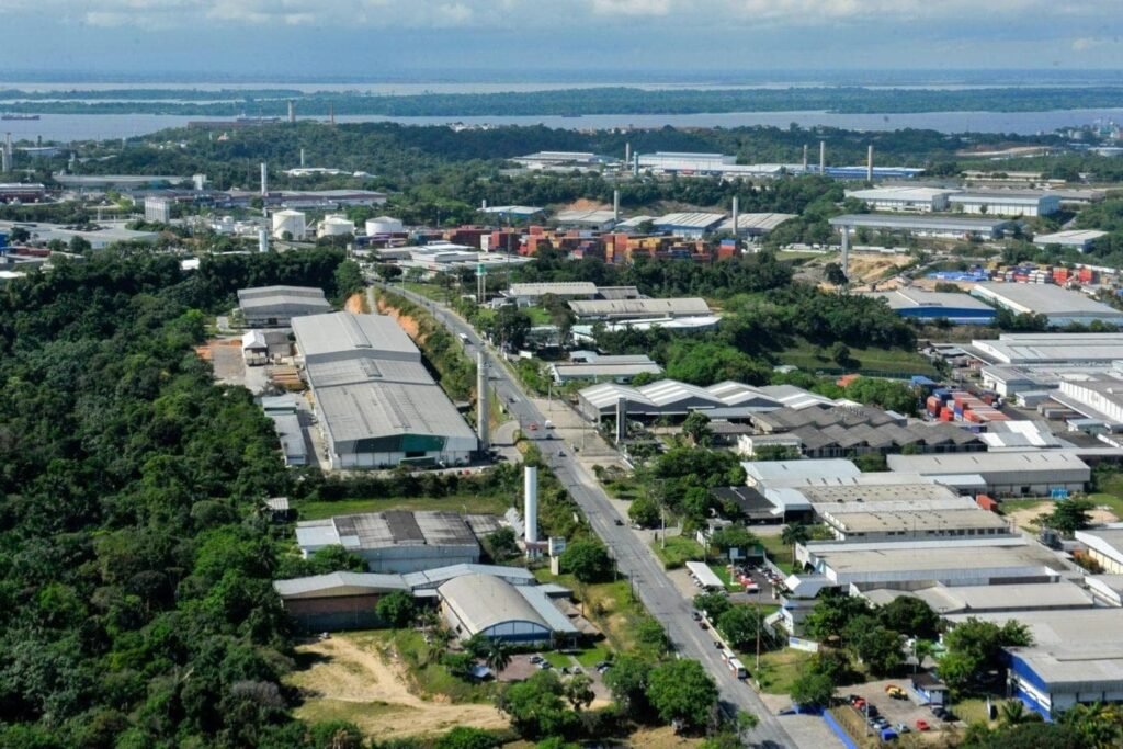 View of Manaus free trade zone