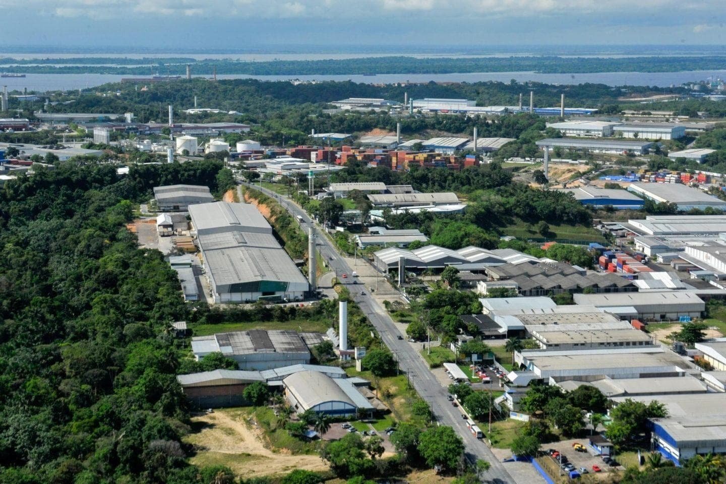 View of Manaus free trade zone