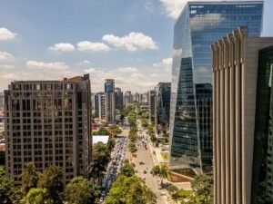 View of São Paulo financial district