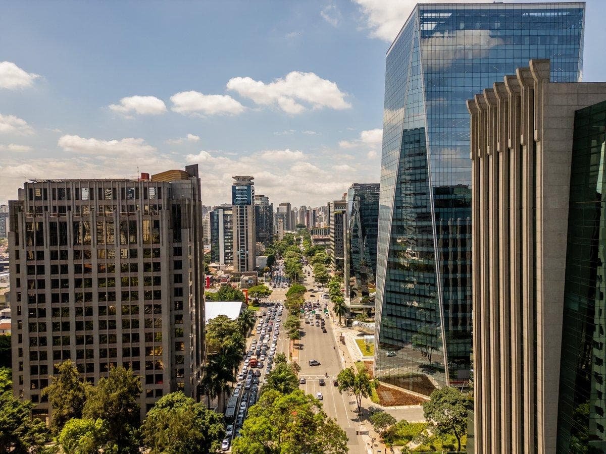 View of São Paulo financial district
